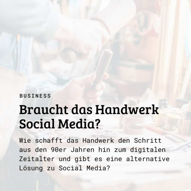 Handwerk Social Media