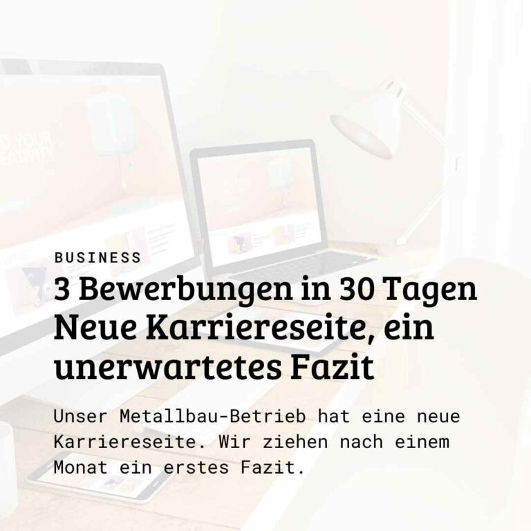 Neue Karriereseite